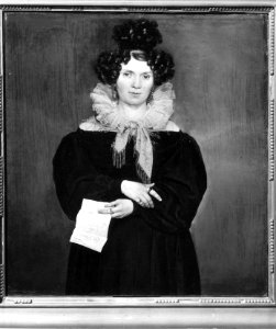 Johan Christian Dahl - Amalie von Bassewitz - Norsk portrettarkiv - Riksantikvaren - D000003