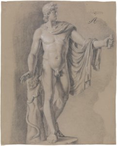 Johan Christian Dahl - Apollo Belvedere - Nasjonalmuseet - NG.K&H.B.02606