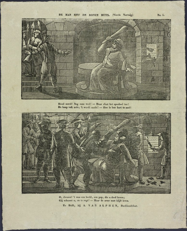 De man met de bontemuts. (Vierde vervolg)-Catchpenny print-Borms 0991