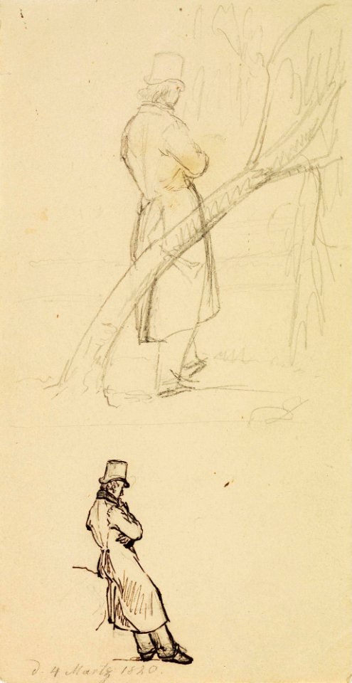 Johan Christian Dahl - Figure studies - Figurstudier - Nasjonalmuseet - NG.K&H.B.01652