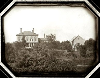 Daguerrotype of Salisbury estate in Worcester c. 1851 - D-BWP287. Free illustration for personal and commercial use.