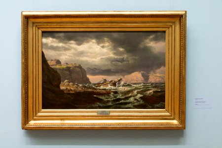 Johan Christian Dahl - Shipwreck on the Coast of Norway - Skipbrudd ved den norske kyst - IMG 9641-nasjonalmuseet oslo