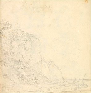 Johan Christian Dahl - Dronningstolen, Møn - Nasjonalmuseet - NG.K&H.B.01833