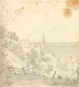 Johan Christian Dahl - Sommerspiret, Møn - Nasjonalmuseet - NG.K&H.B.01841