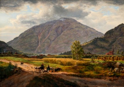 Johan Christian Dahl - Stedje in Sogn - Stedje i Sogn - KODE Art Museums and Composer Homes - BB.M.00144