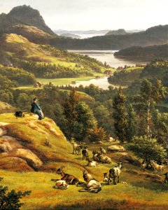 Johan Christian Claussen Dahl - Visning av Lyse kloster nær Bergen