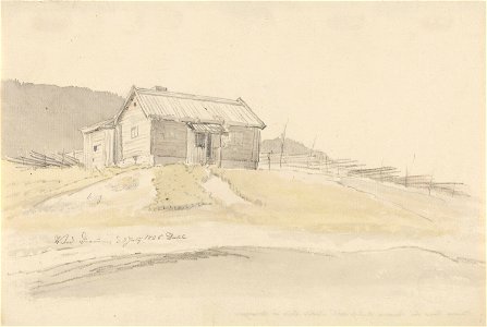 Johan Christian Dahl - Cotter's Farm near Drammen - Husmannsplass ved Drammen - Nasjonalmuseet - NG.K&H.B.02734