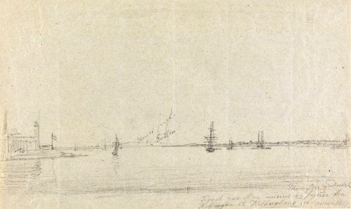 Johan Christian Dahl - Fra Øresund - Nasjonalmuseet - NG.K&H.B.01848