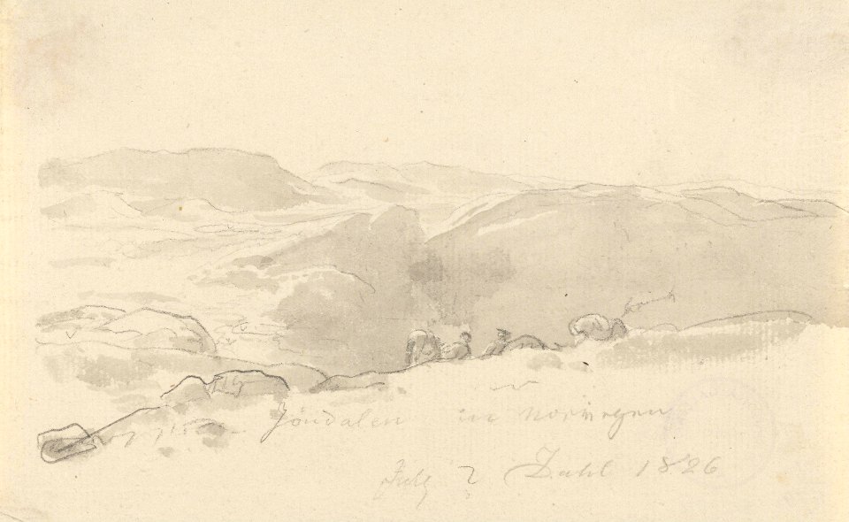 Johan Christian Dahl - Fra Jønndalen - Nasjonalmuseet - NG.K&H.B.02184