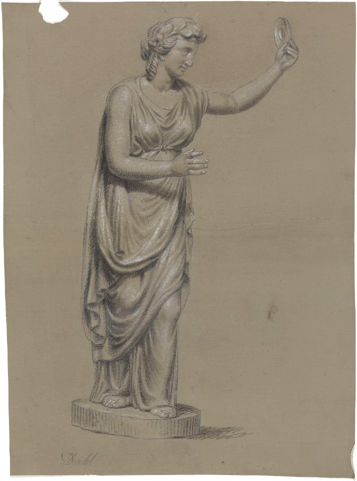Johan Christian Dahl - Statue av bakkantinne - Nasjonalmuseet - NG.K&H.B.02630