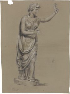 Johan Christian Dahl - Statue av bakkantinne - Nasjonalmuseet - NG.K&H.B.02630