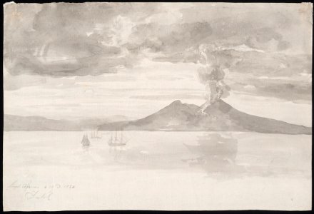 Johan Christian Dahl - Mount Vesuvius - Vesuv - KODE Art Museums and Composer Homes - BB.B.00298