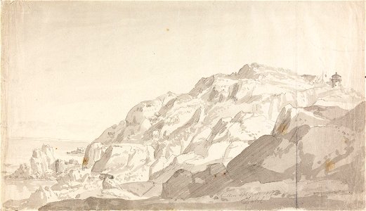 Johan Christian Dahl - The Lighthouse at Kullen - Fra Kullen med fyret - Nasjonalmuseet - NG.K&H.B.02689