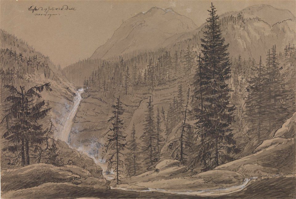Johan Christian Dahl - Lifoss, Telemark - Nasjonalmuseet - NG.K&H.B.02720
