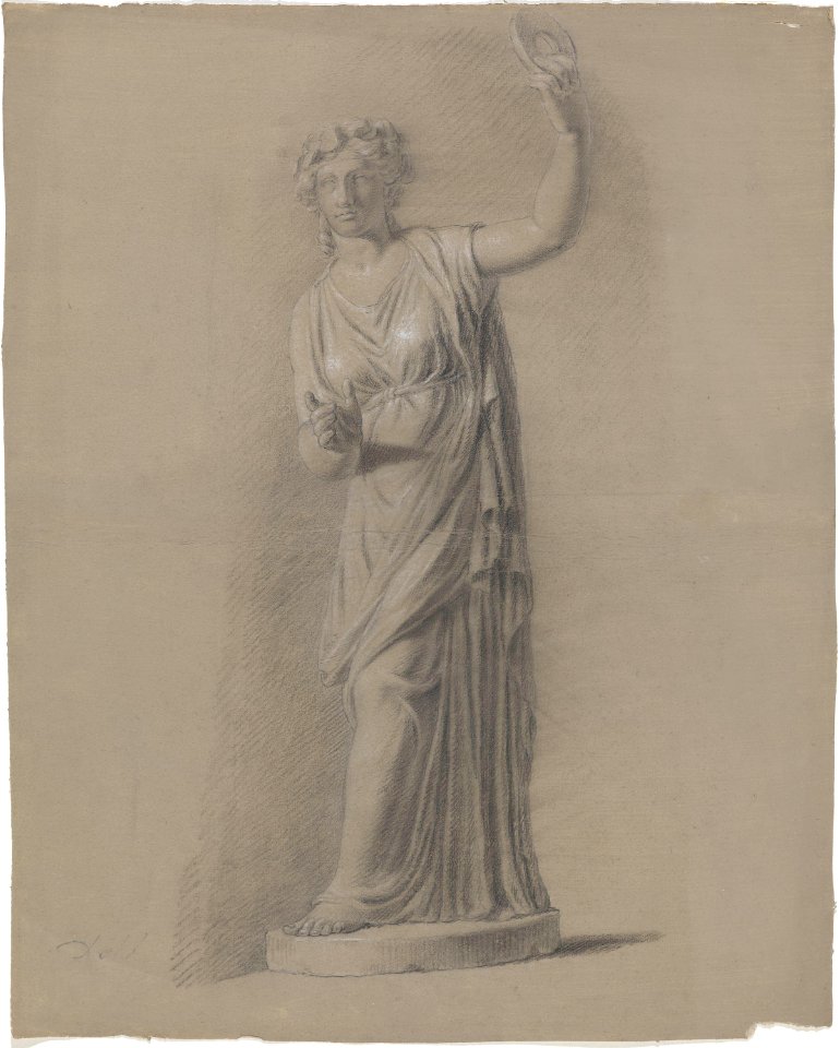 Johan Christian Dahl - Statue av bakkantinne - Nasjonalmuseet - NG.K&H.B.02604