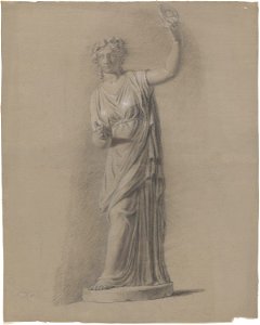 Johan Christian Dahl - Statue av bakkantinne - Nasjonalmuseet - NG.K&H.B.02604