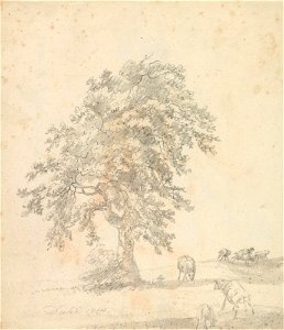 Johan Christian Dahl - Tre, ku og sauer - Nasjonalmuseet - NG.K&H.B.01551