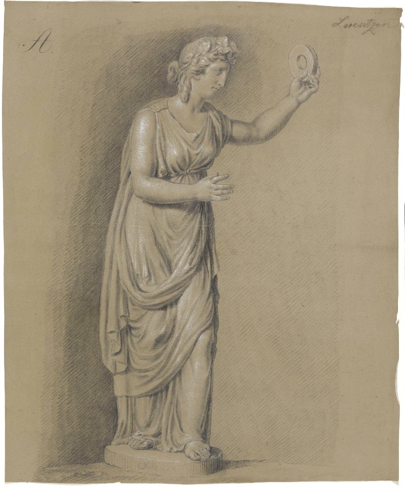 Johan Christian Dahl - Statue av bakkantinne - Nasjonalmuseet - NG.K&H.B.02618