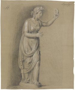 Johan Christian Dahl - Statue av bakkantinne - Nasjonalmuseet - NG.K&H.B.02618