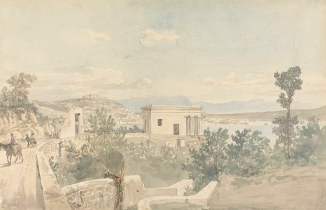 Johan Christian Dahl - View of Naples from Via di Posillipo - Napoli sett fra Via di Posillipo - Nasjonalmuseet - NG.K&H.B.02122