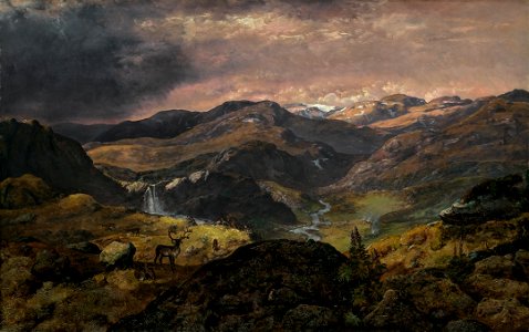 Johan Christian Dahl - View over the Måbødal - Måbødalen - KODE Art Museums and Composer Homes - RMS.M.00101