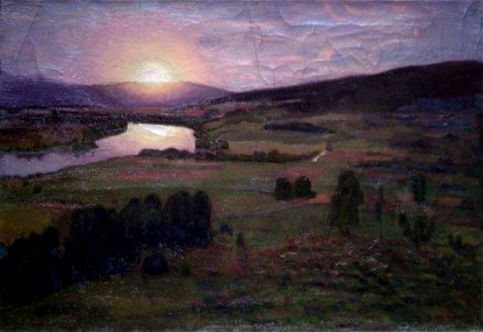 Nils Alstrup Dahl - Sunset - NG.M.00890 - National Museum of Art, Architecture and Design