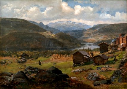 Johan Christian Dahl - View of Hjelle In Valdres - Fra Hjelle i Valdres - KODE Art Museums and Composer Homes - BB.M.00574