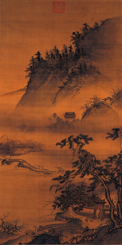 Dai Jin-Traveling in Spring Returning at Night