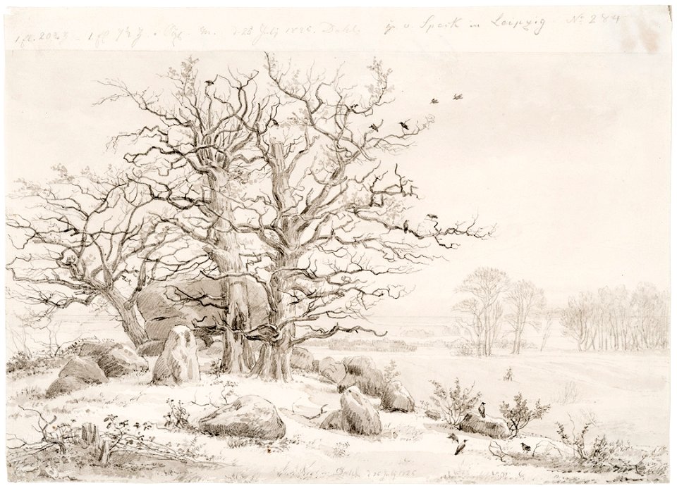 Johan Christian Dahl - Winter Landscape - Vinterlandskap - KODE Art Museums and Composer Homes - BB.B.00355