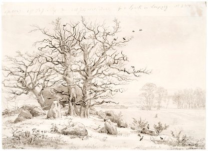 Johan Christian Dahl - Winter Landscape - Vinterlandskap - KODE Art Museums and Composer Homes - BB.B.00355