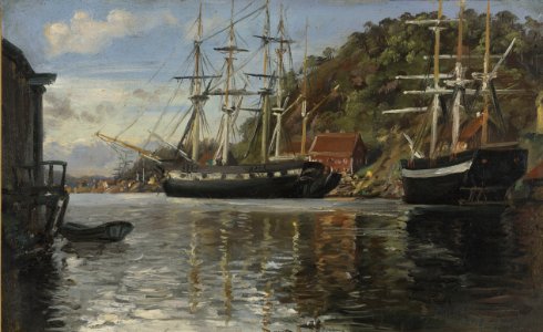 Siegwald Dahl - From the Harbour in Arendal - NG.M.01202 - National Museum of Art, Architecture and Design
