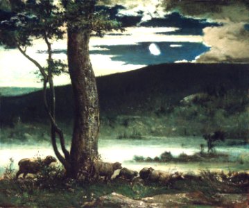 Brooklyn Museum - Midnight Moon - Elliott Daingerfield - overall. Free illustration for personal and commercial use.