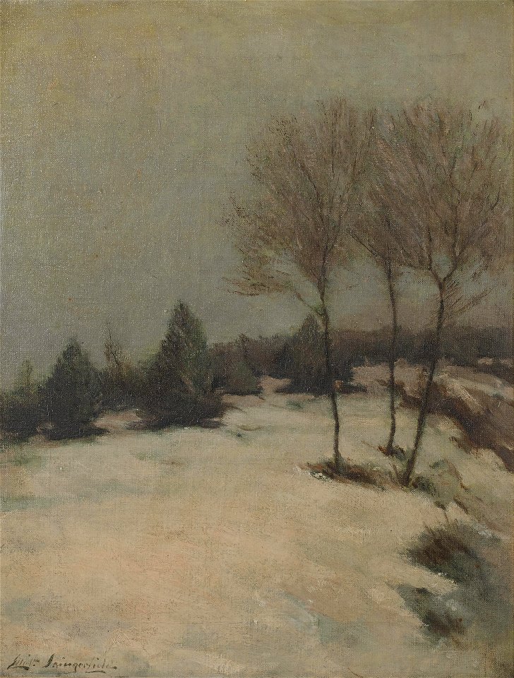Elliott Daingerfield - Snow scene, evening