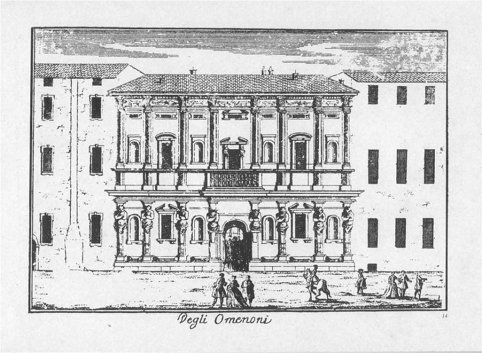 Dal Re, Marc'Antonio (1697-1766) - Vedute di Milano - 14 - Casa degli Omenoni - ca. 1745