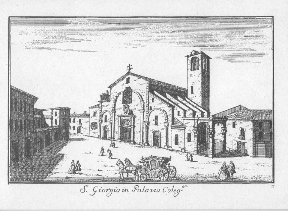 Dal Re, Marc'Antonio (1697-1766) - Vedute di Milano - 28 - San Giorgio in Palazzo Collegiata - ca. 1745
