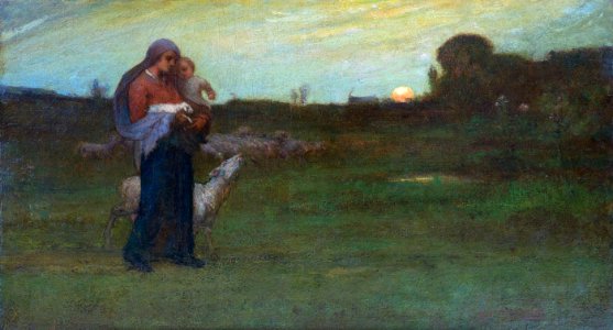 'Madonna and Lamb' by Elliott Daingerfield