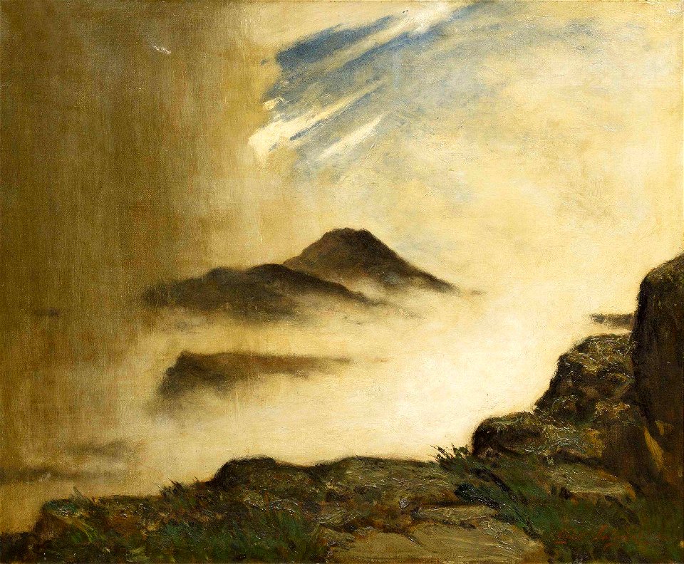 Elliott Daingerfield - Drama on the mountain top (1905)