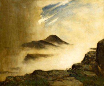 Elliott Daingerfield - Drama on the mountain top (1905)