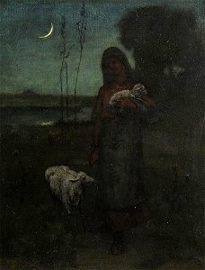 Elliott Daingerfield - Shepherdess (1889)