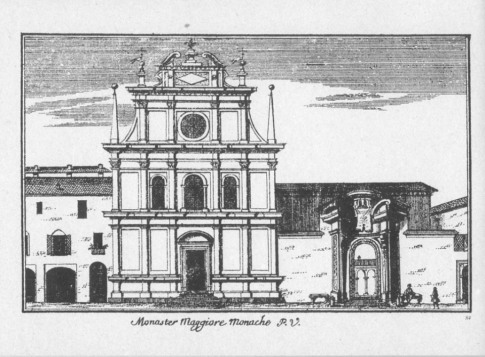 Dal Re, Marc'Antonio (1697-1766) - Vedute di Milano - 84 - Il Monastero Maggiore monache - ca. 1745