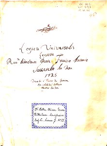 Dal Pozzo della Cisterna. Assieme di 6 manoscritti del XVIII secolo appartenuti a Jacomo del Pozzo di Lettiera