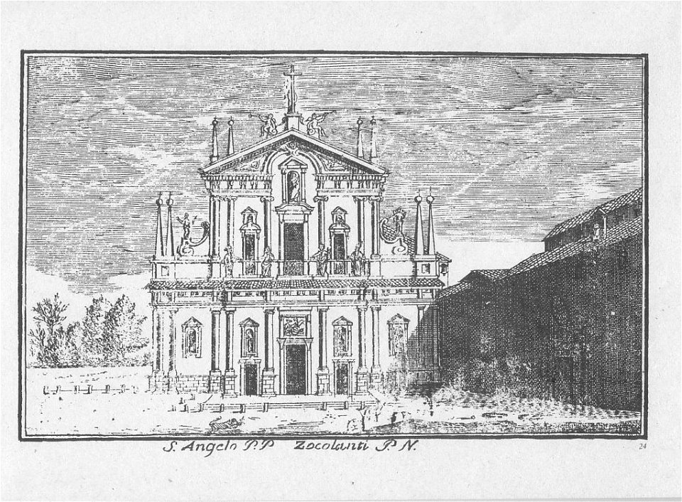 Dal Re, Marc'Antonio (1697-1766) - Vedute di Milano - 24 - S. Angelo PP. Zoccolanti - ca. 1745
