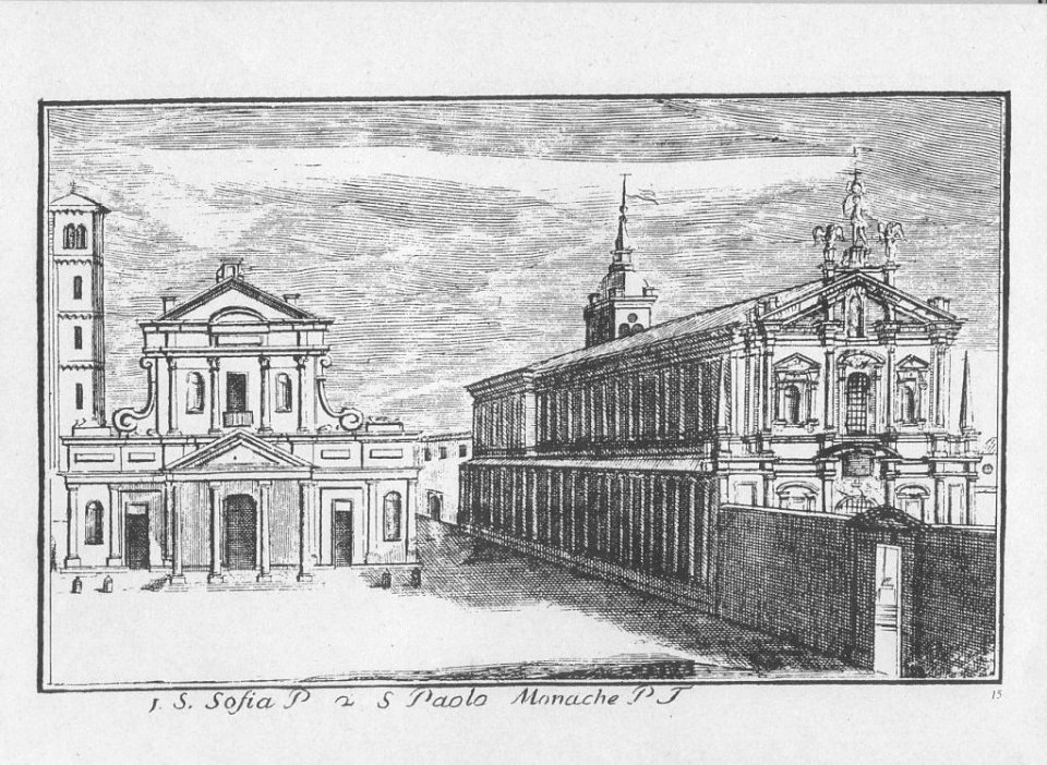 Dal Re, Marc'Antonio (1697-1766) - Vedute di Milano - 15 - Sant'Eufemia e San Paolo Converso - ca. 1745