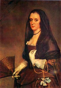Dama con abanico, by Diego Velázquez