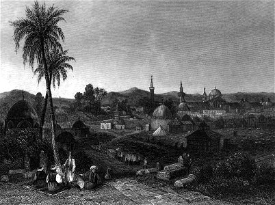 Damascus, Illustration for La Terre-Sainte et les lieux illustrés par les apôtres, by Adrien Egron, 1837 (35)