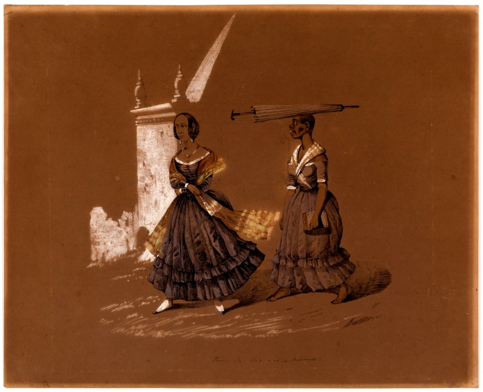 Dame de Rio - et sa suivante, da Coleção Brasiliana Iconográfica
