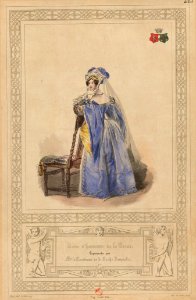 Dame d'honneur de la Reine représentée par Mme. la Comtesse de la Roche Jacquelin