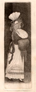Dame mit Muff, J. Kay, 1788