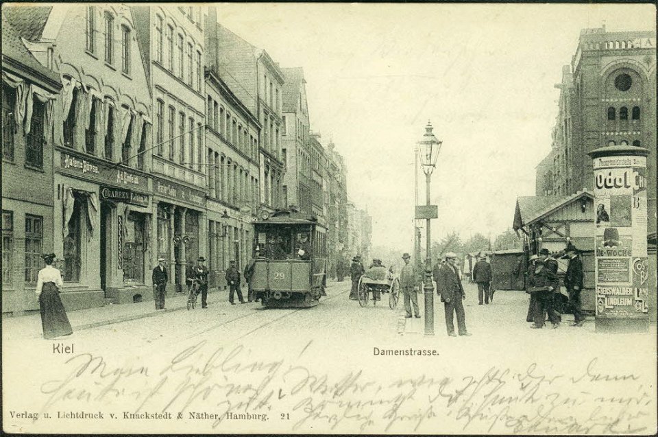 Damenstraße (später Wall) (Kiel 26.542)