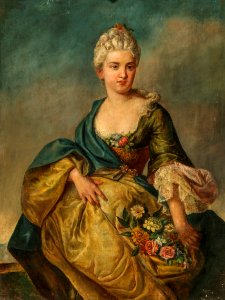Dame als Flora
